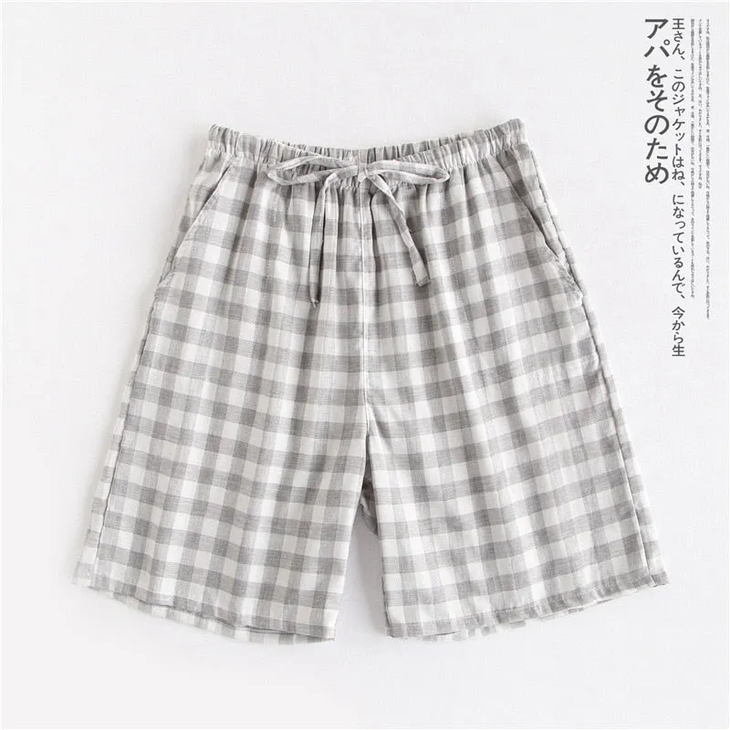 Couple Cotton Gauze Pajamas
