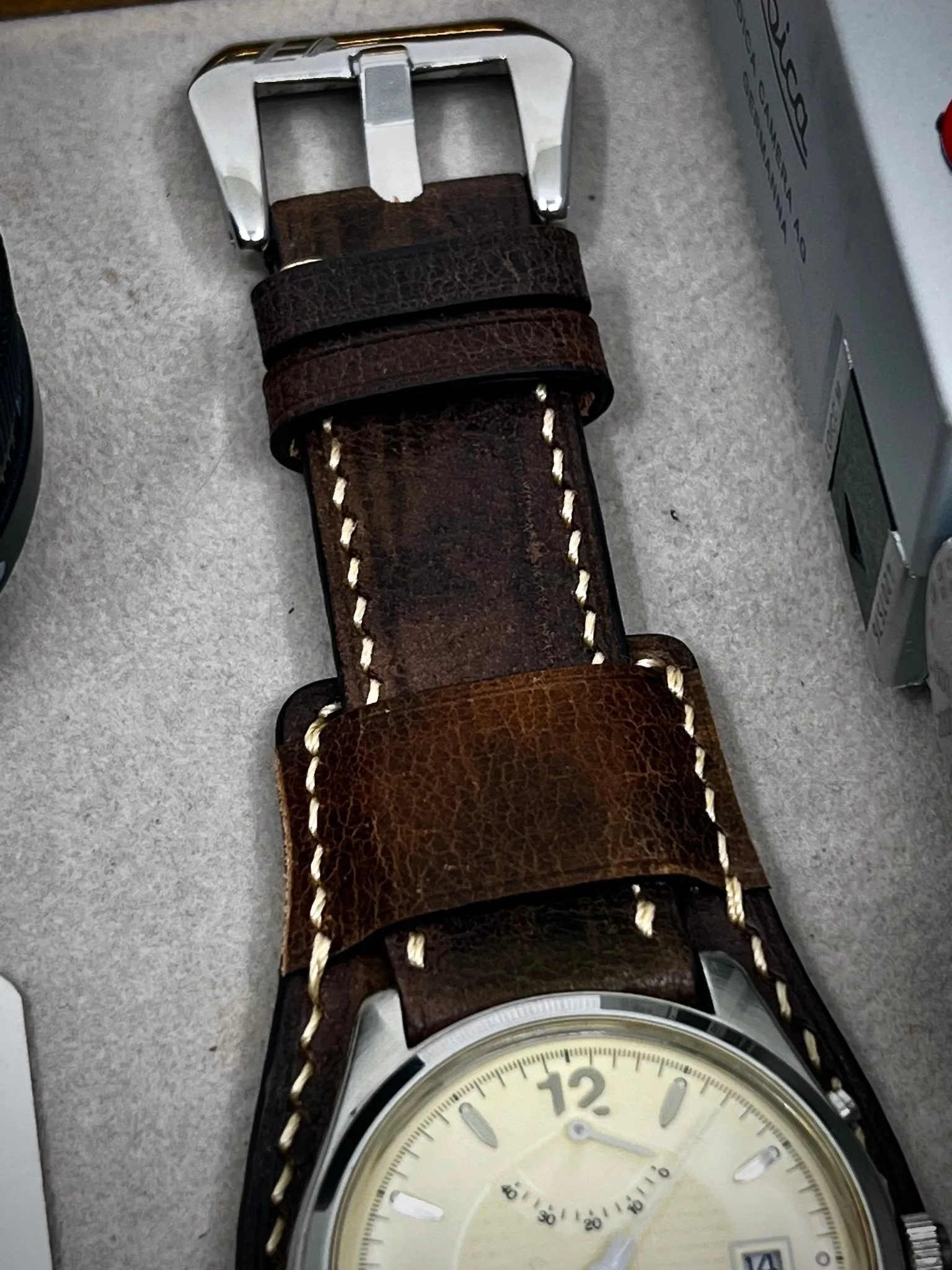 Cuff Band, Watch Strap, Watch Strap Leather, Brown Leather Watch Band, Wrist straps 20mm 22mm, Handmade Leather Wrist Watch Band Replacement