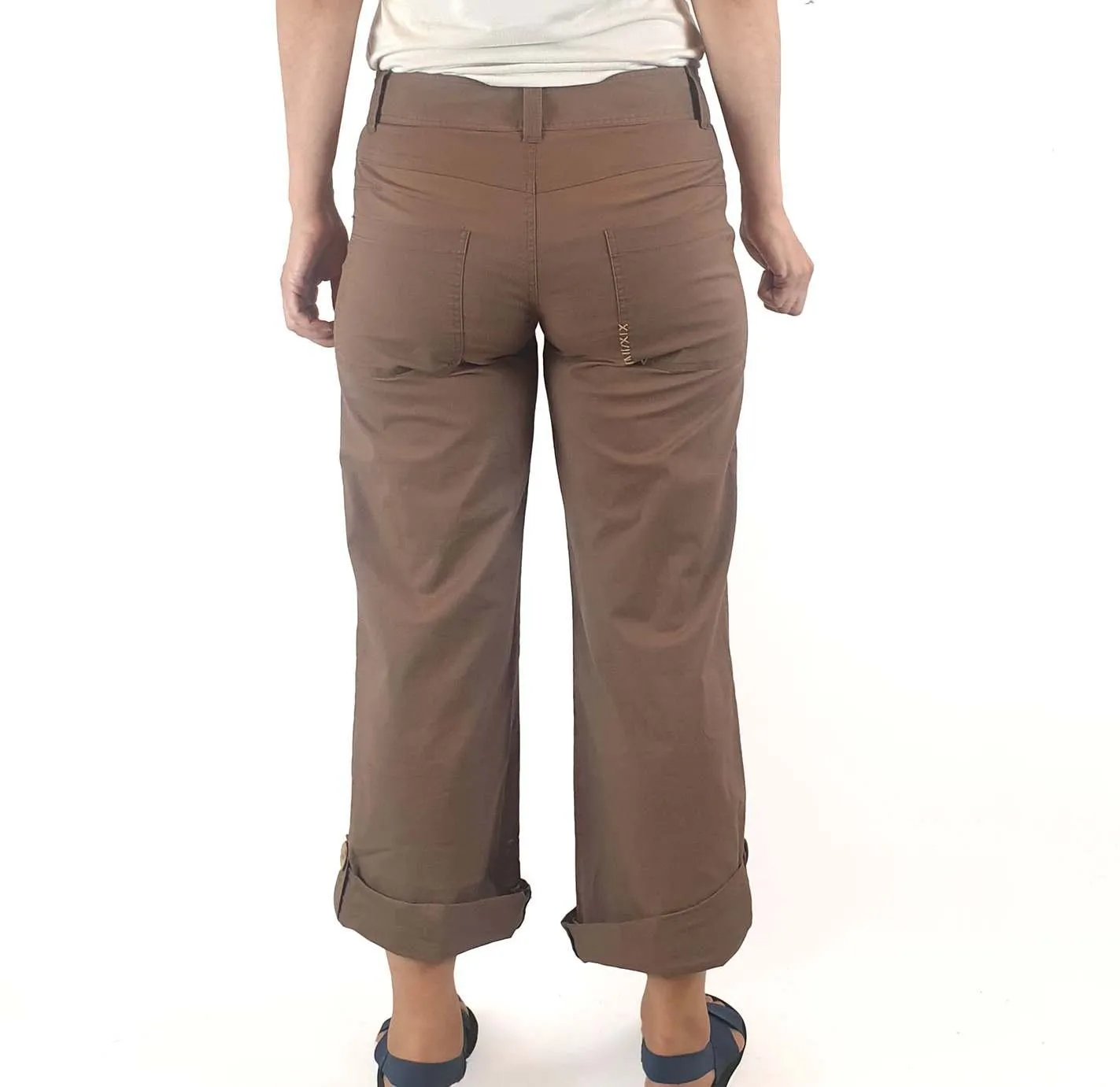 Curve vintage brown straight leg pants size 10, fits 8