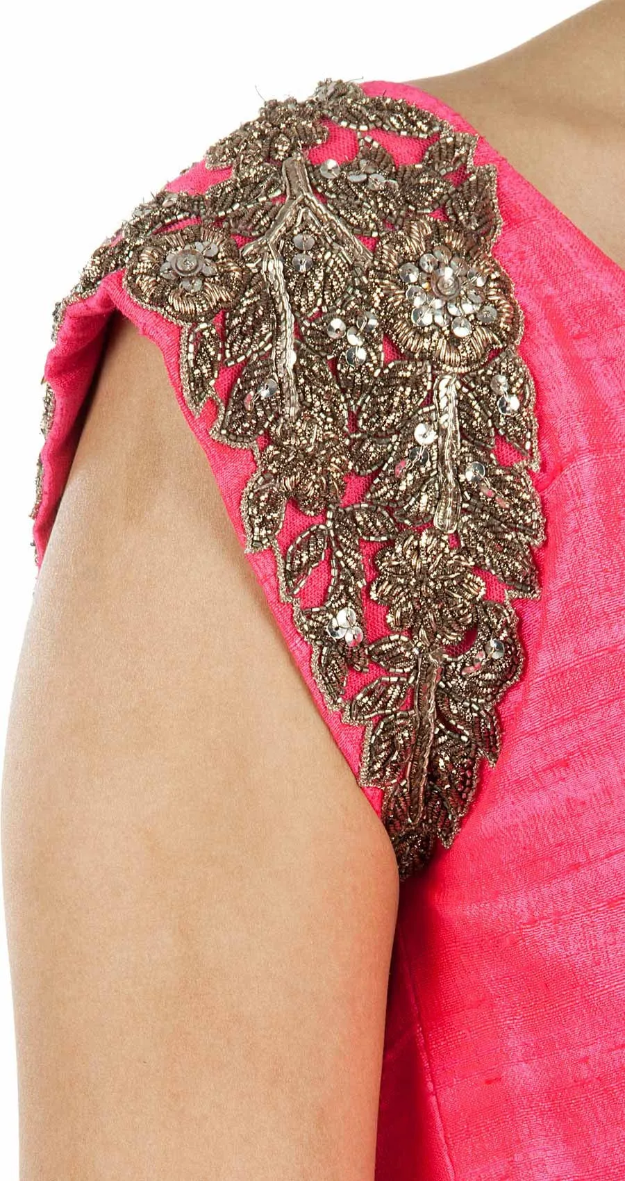 Dark pink color anarkali