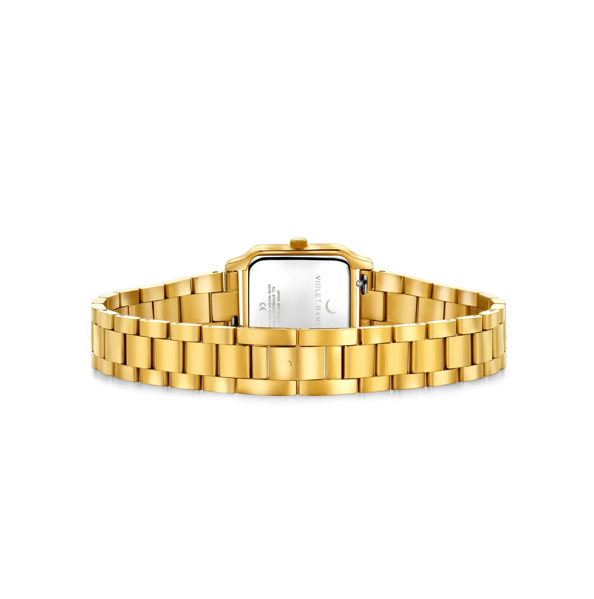 Dawn Base square ladies watch gold coloured