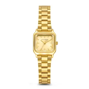 Dawn Base square ladies watch gold coloured