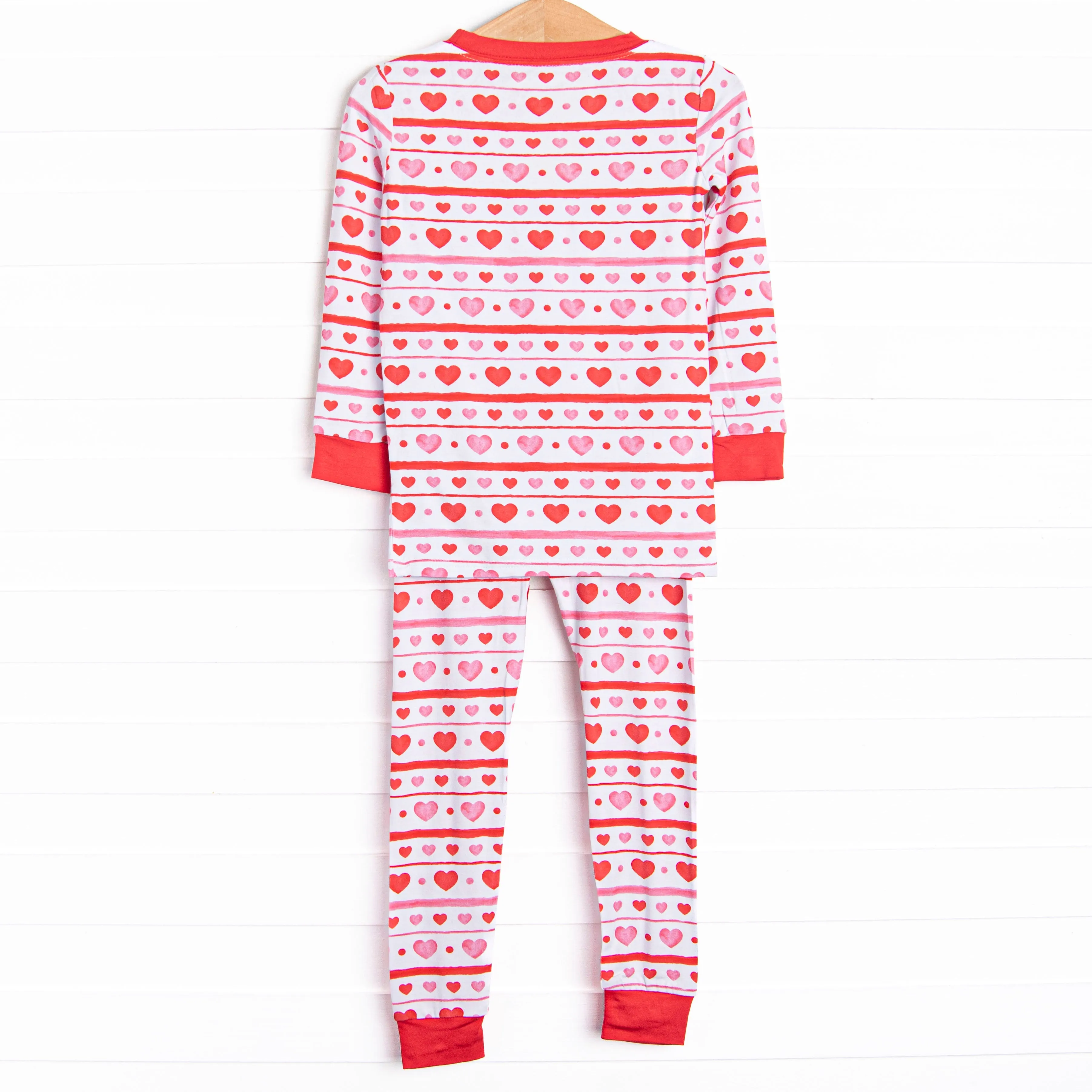 Dearest Decorations Bamboo Pajama Set, Red