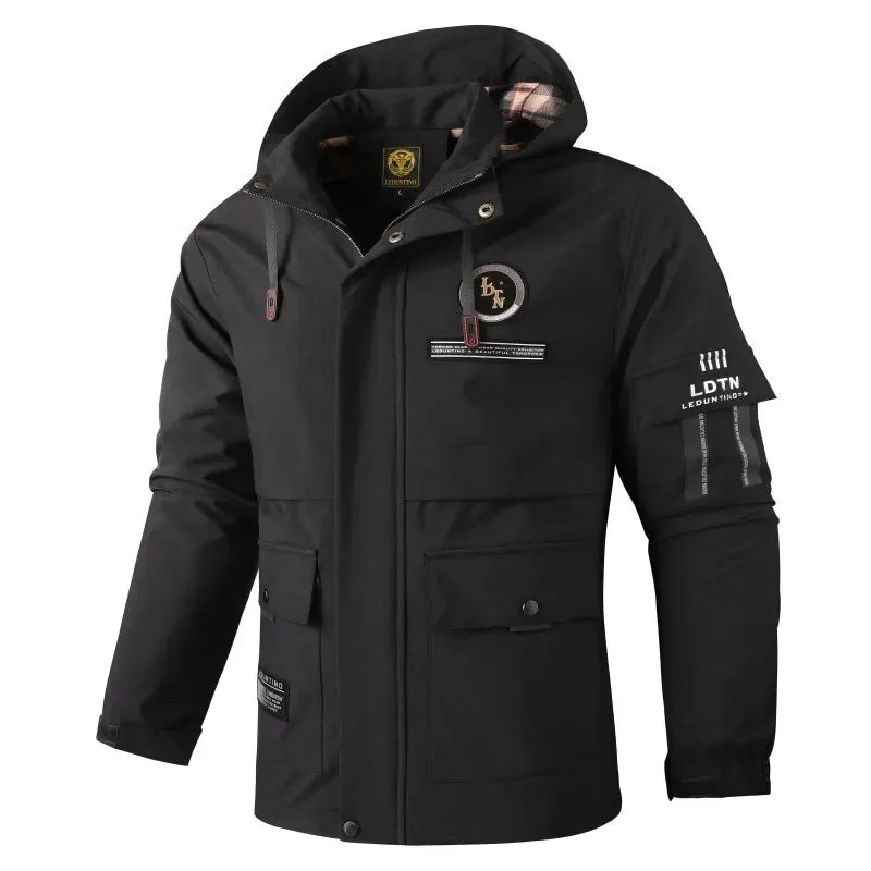 DEEPSENCE Spring and Autumn Jacket Men's Single Layer Waterproof Windbreaker Outdoor Sports Mountaineering Jacket Men