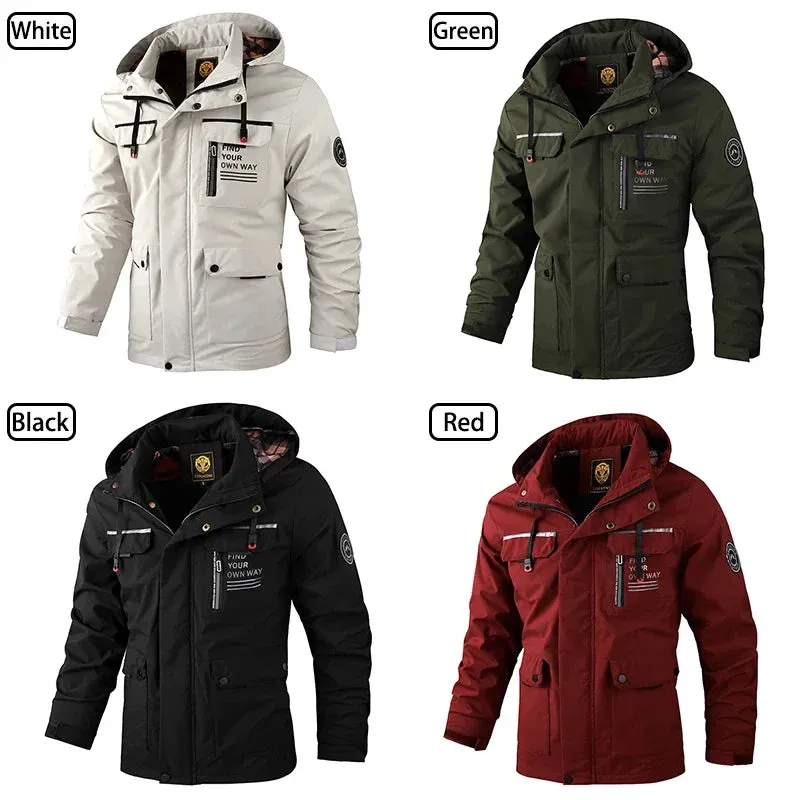DEEPSENCE Spring and Autumn Jacket Men's Single Layer Waterproof Windbreaker Outdoor Sports Mountaineering Jacket Men