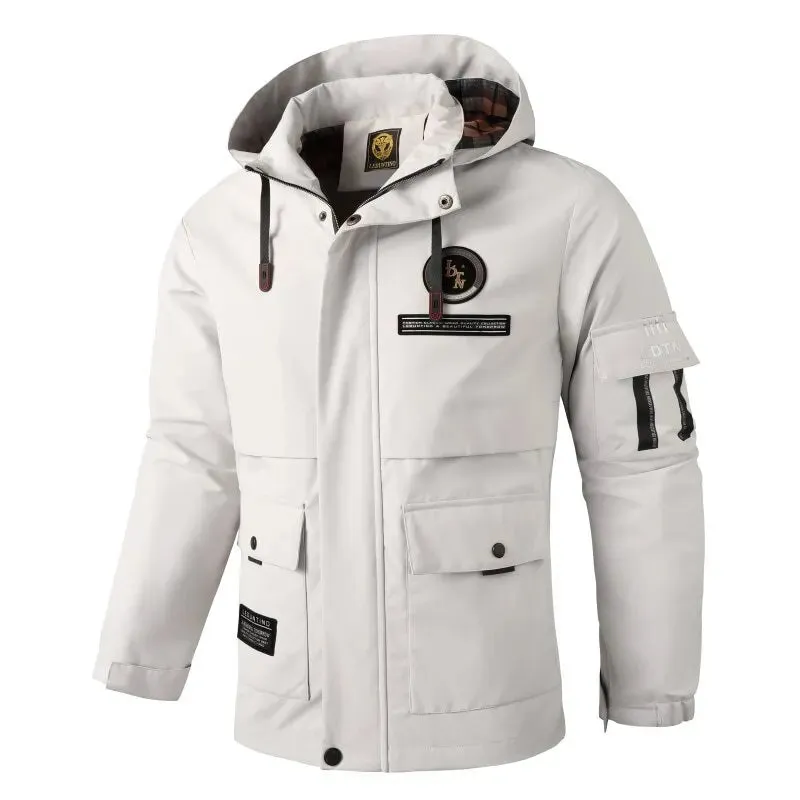 DEEPSENCE Spring and Autumn Jacket Men's Single Layer Waterproof Windbreaker Outdoor Sports Mountaineering Jacket Men