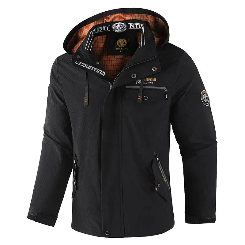 DEEPSENCE Spring and Autumn Jacket Men's Single Layer Waterproof Windbreaker Outdoor Sports Mountaineering Jacket Men