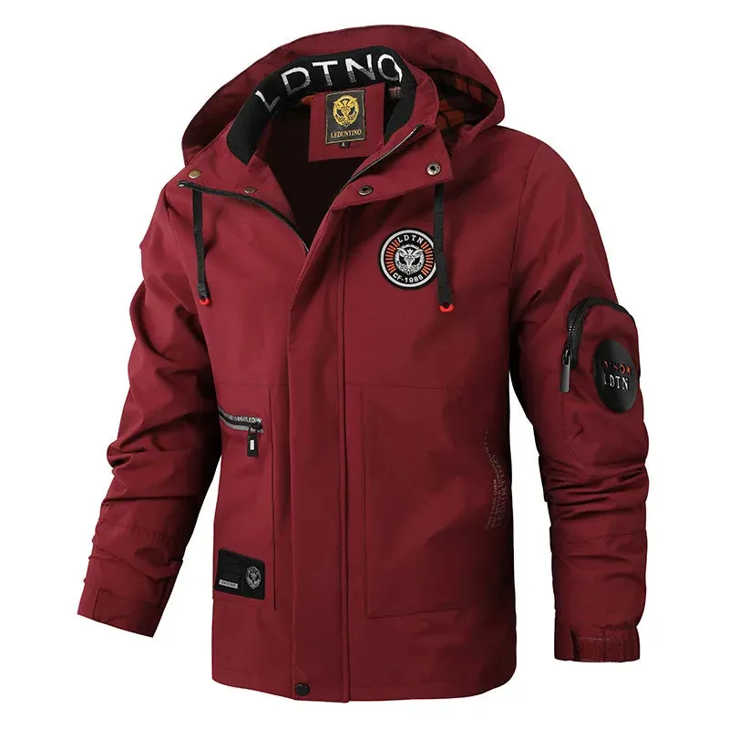 DEEPSENCE Spring and Autumn Jacket Men's Single Layer Waterproof Windbreaker Outdoor Sports Mountaineering Jacket Men