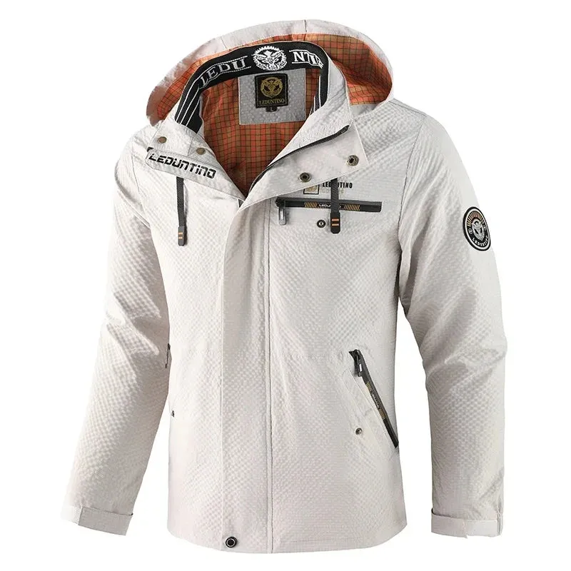 DEEPSENCE Spring and Autumn Jacket Men's Single Layer Waterproof Windbreaker Outdoor Sports Mountaineering Jacket Men