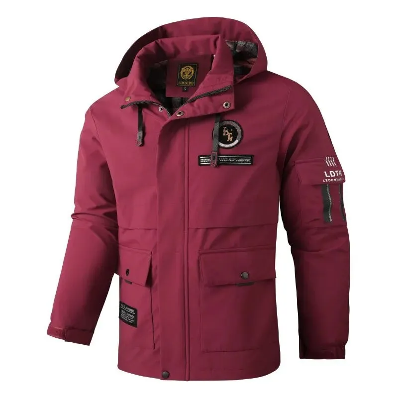 DEEPSENCE Spring and Autumn Jacket Men's Single Layer Waterproof Windbreaker Outdoor Sports Mountaineering Jacket Men