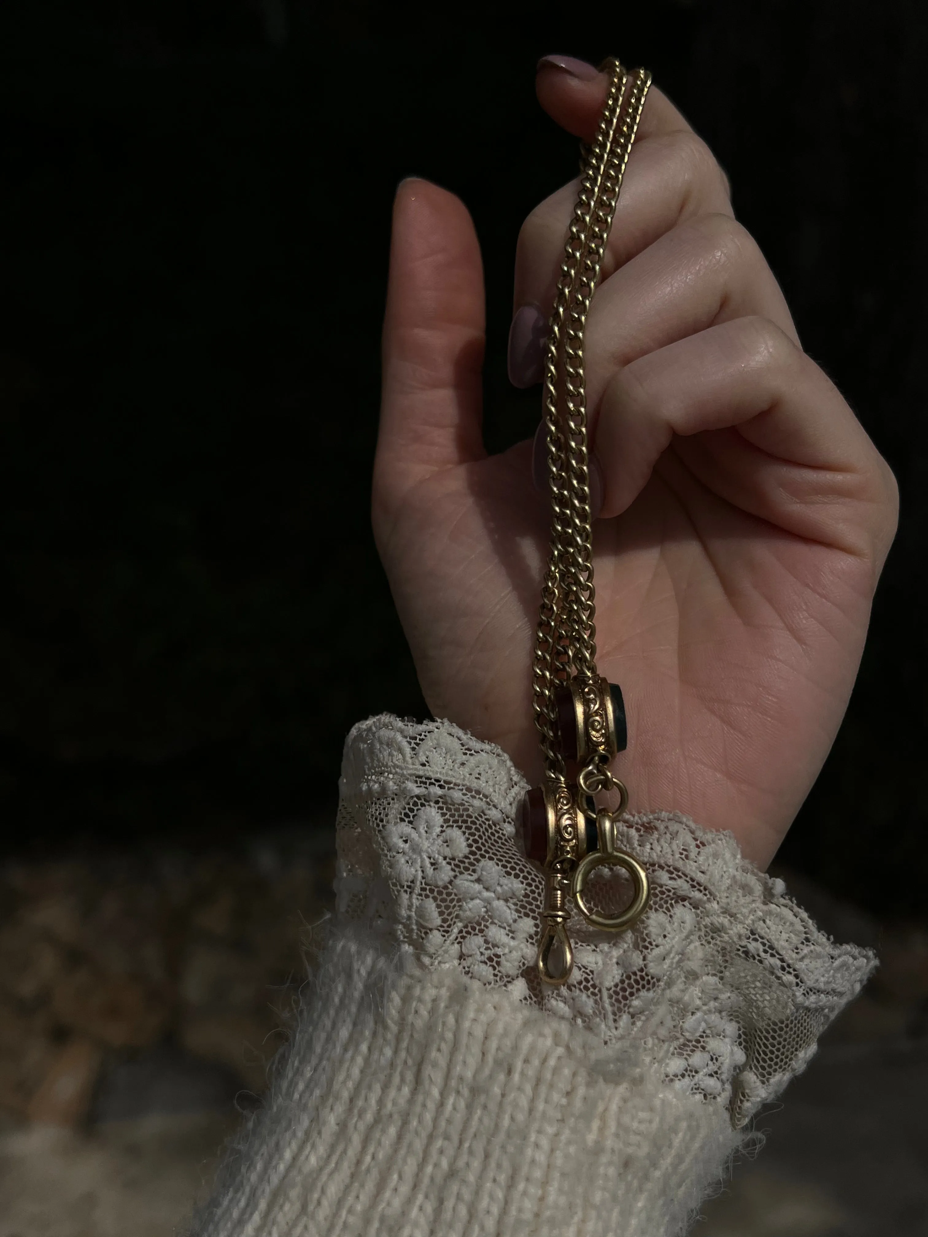 Delicious French Napoleon III Period Watch Chain 18ct