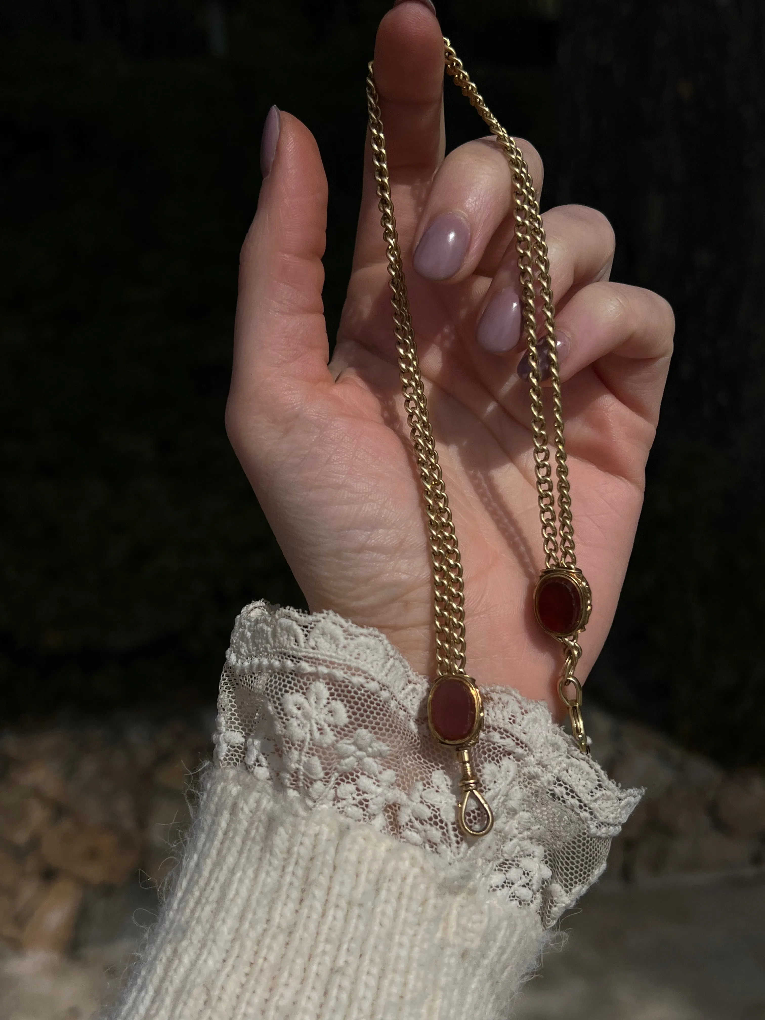 Delicious French Napoleon III Period Watch Chain 18ct