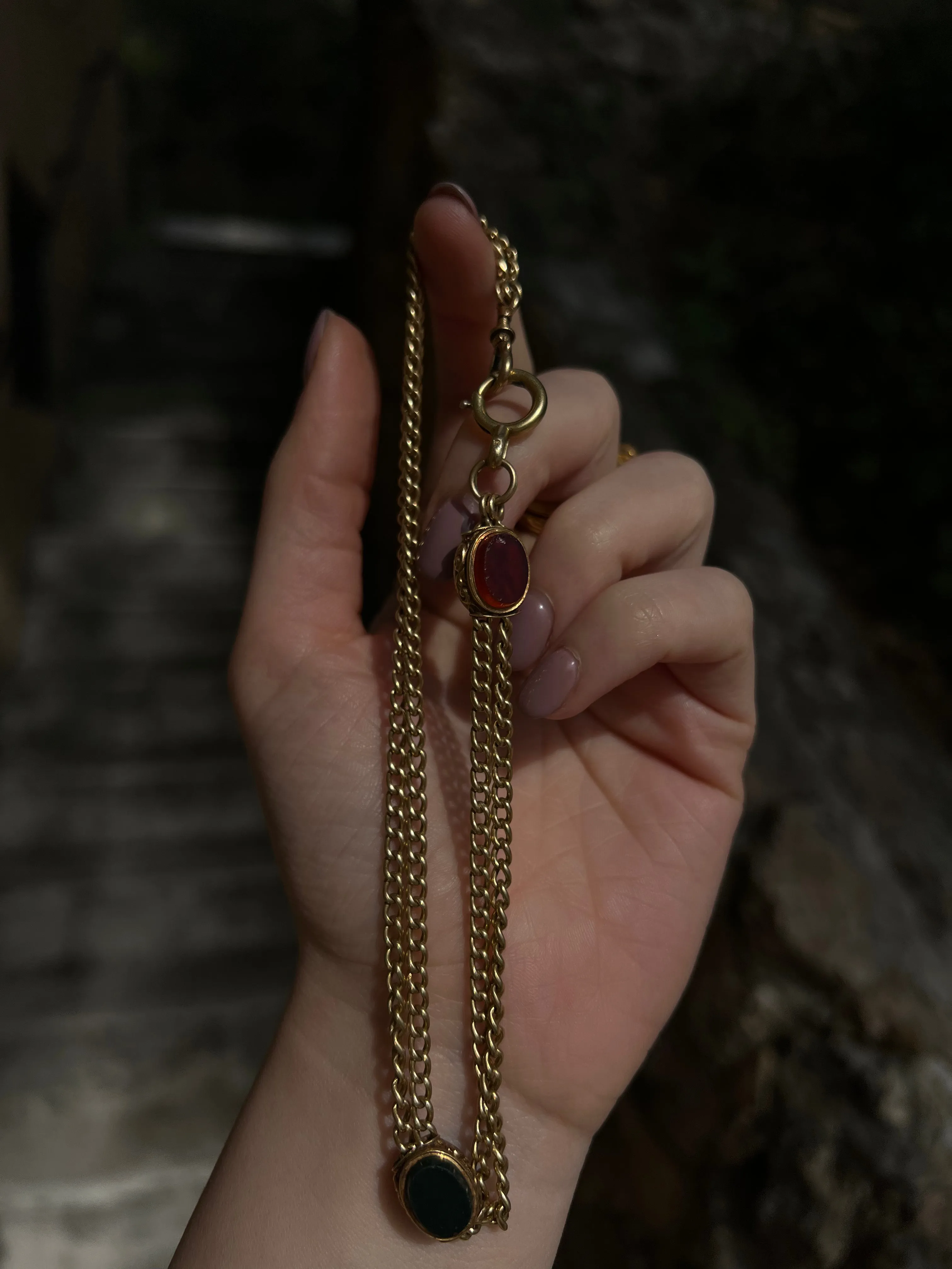 Delicious French Napoleon III Period Watch Chain 18ct