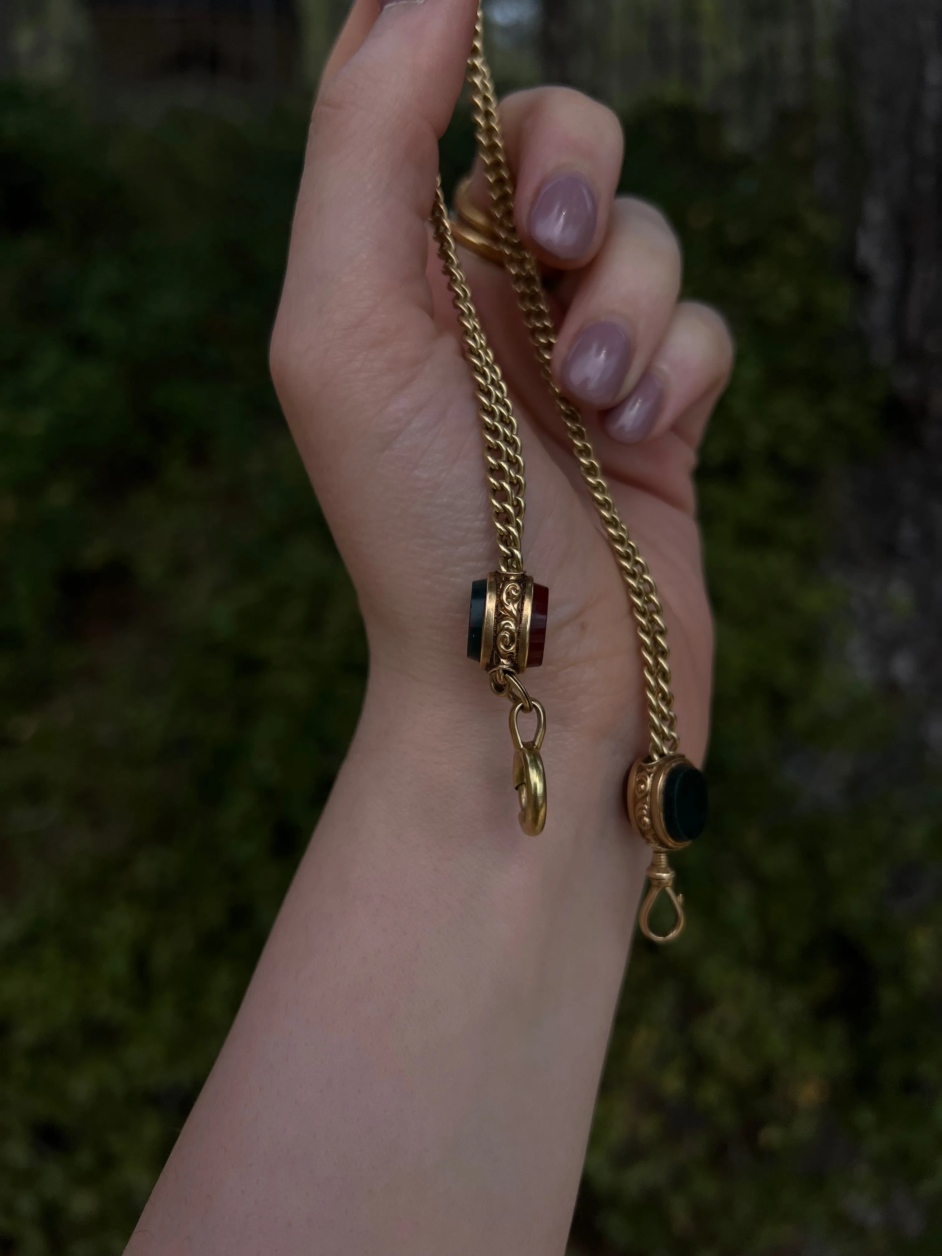 Delicious French Napoleon III Period Watch Chain 18ct