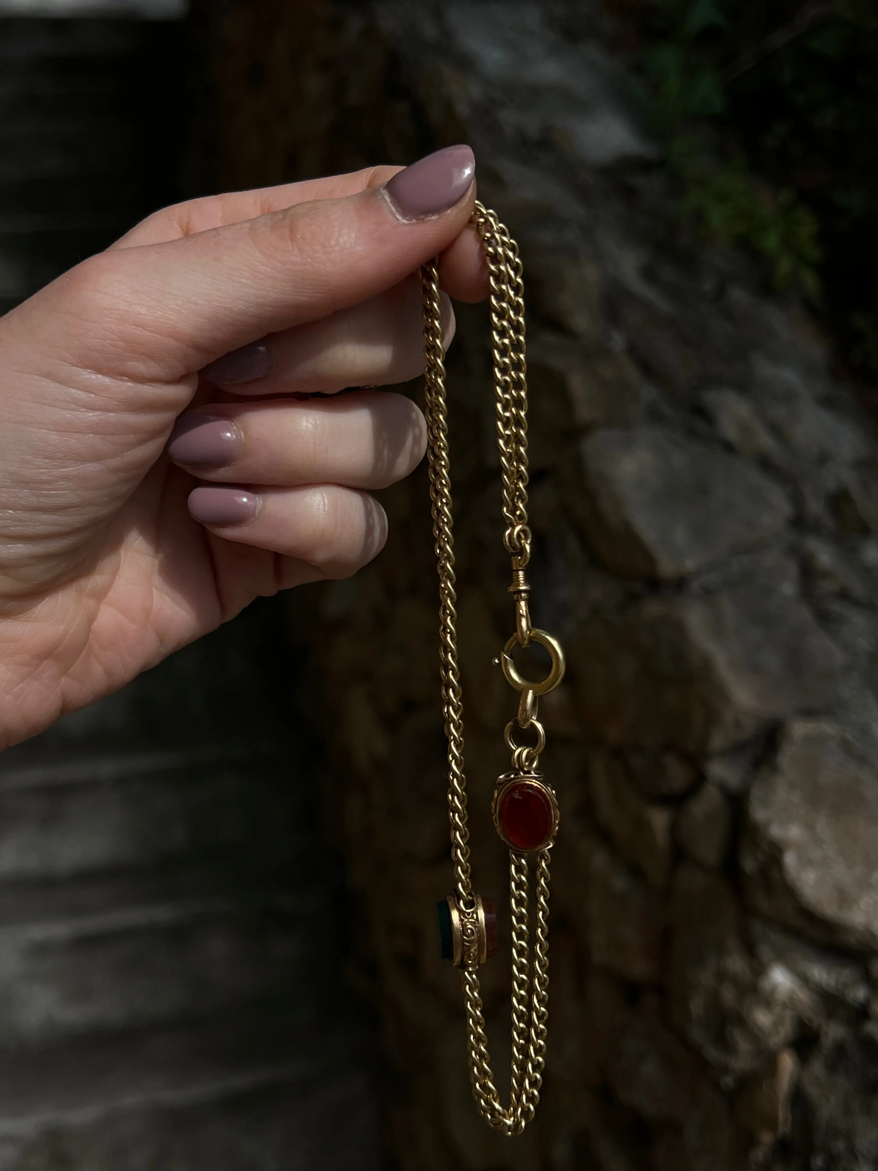 Delicious French Napoleon III Period Watch Chain 18ct