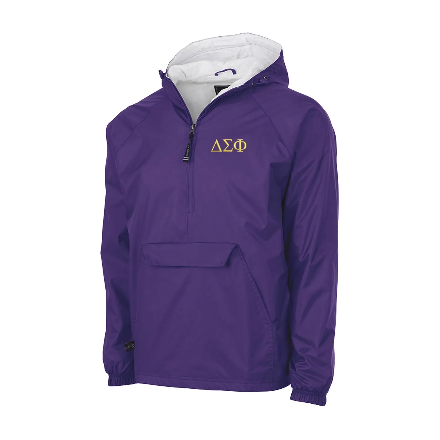 Delta Sigma Phi Flannel Lined Windbreaker - Letters