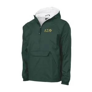 Delta Sigma Phi Flannel Lined Windbreaker - Letters
