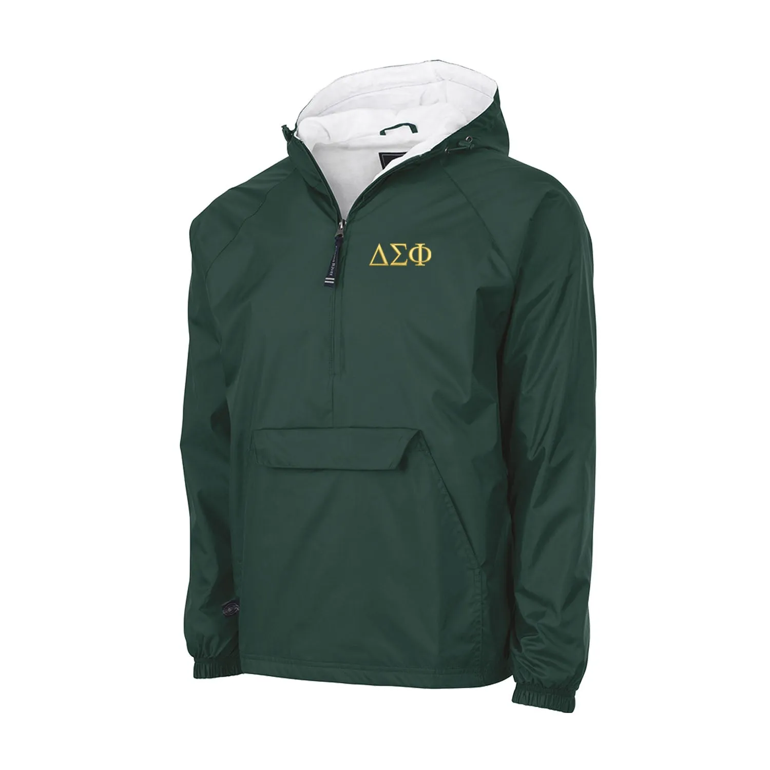 Delta Sigma Phi Flannel Lined Windbreaker - Letters