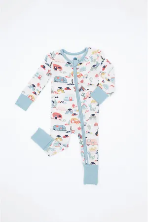Desert Camper | Bamboo One Piece Zip Pajama