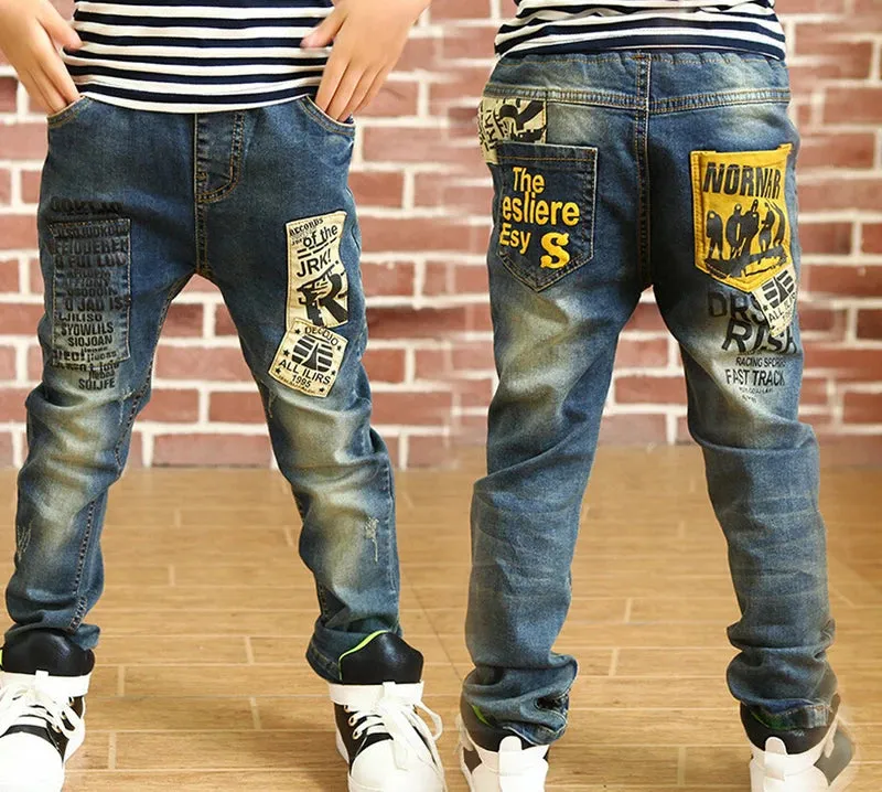 Designer Print Jeans