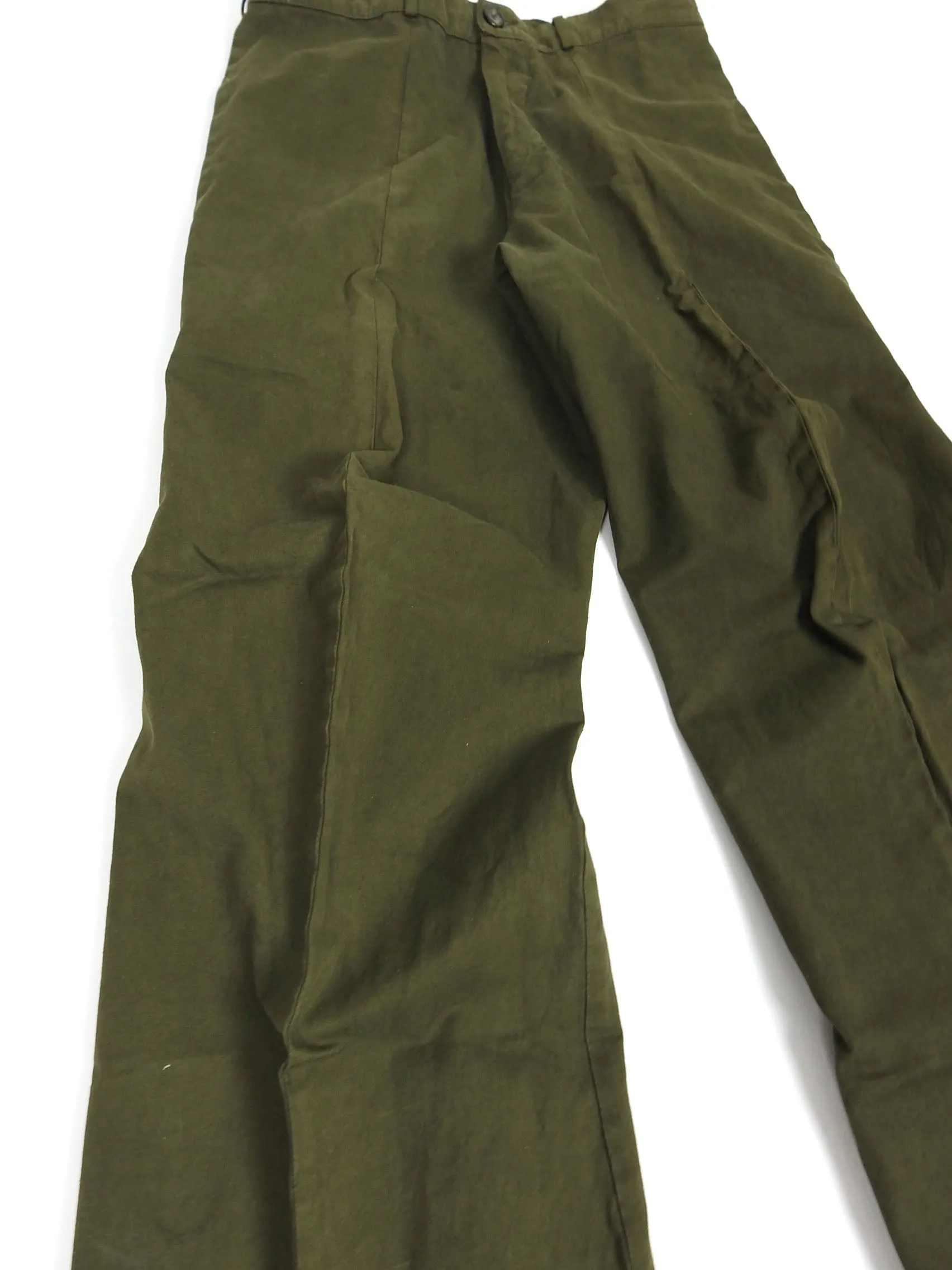 Dirk Schonberger Olive Fatigue Pants Size 52