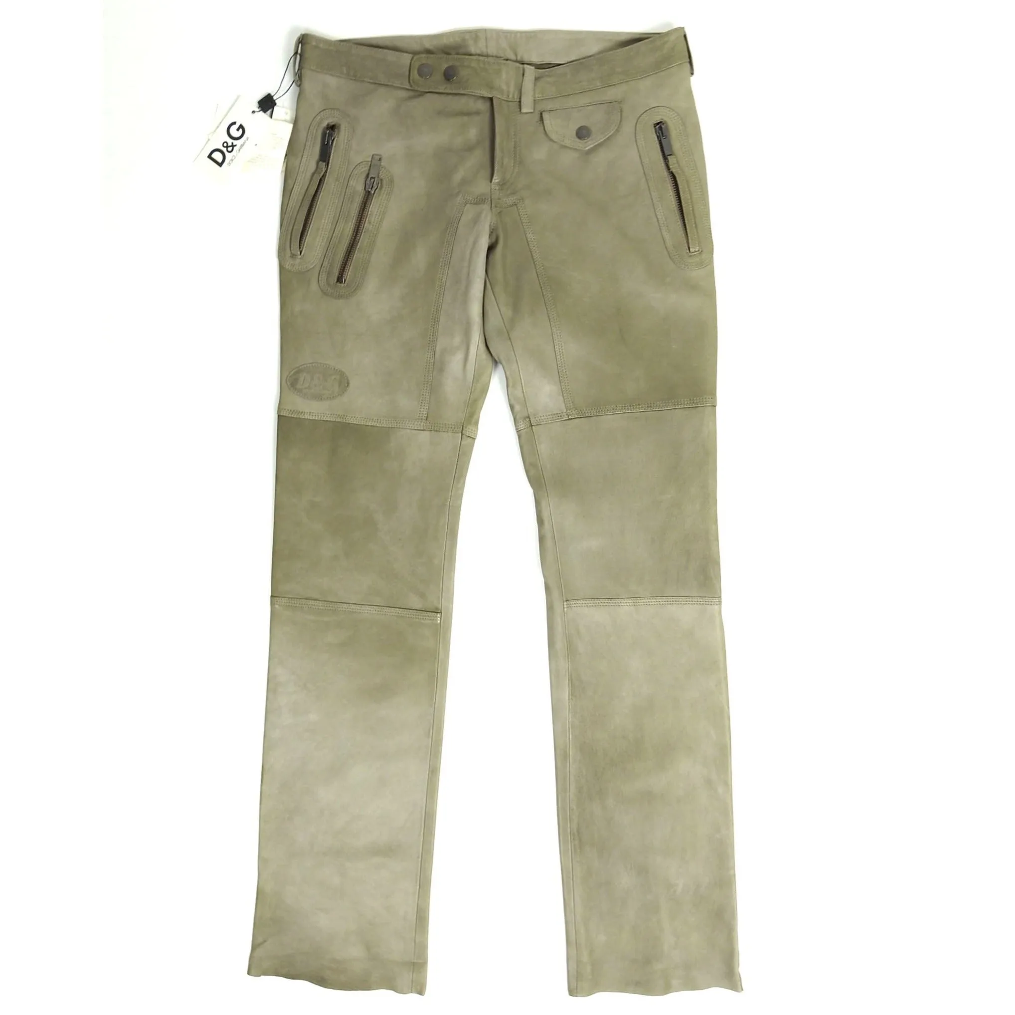 Dolce & Gabbana Leather Pants Size 52