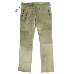 Dolce & Gabbana Leather Pants Size 52