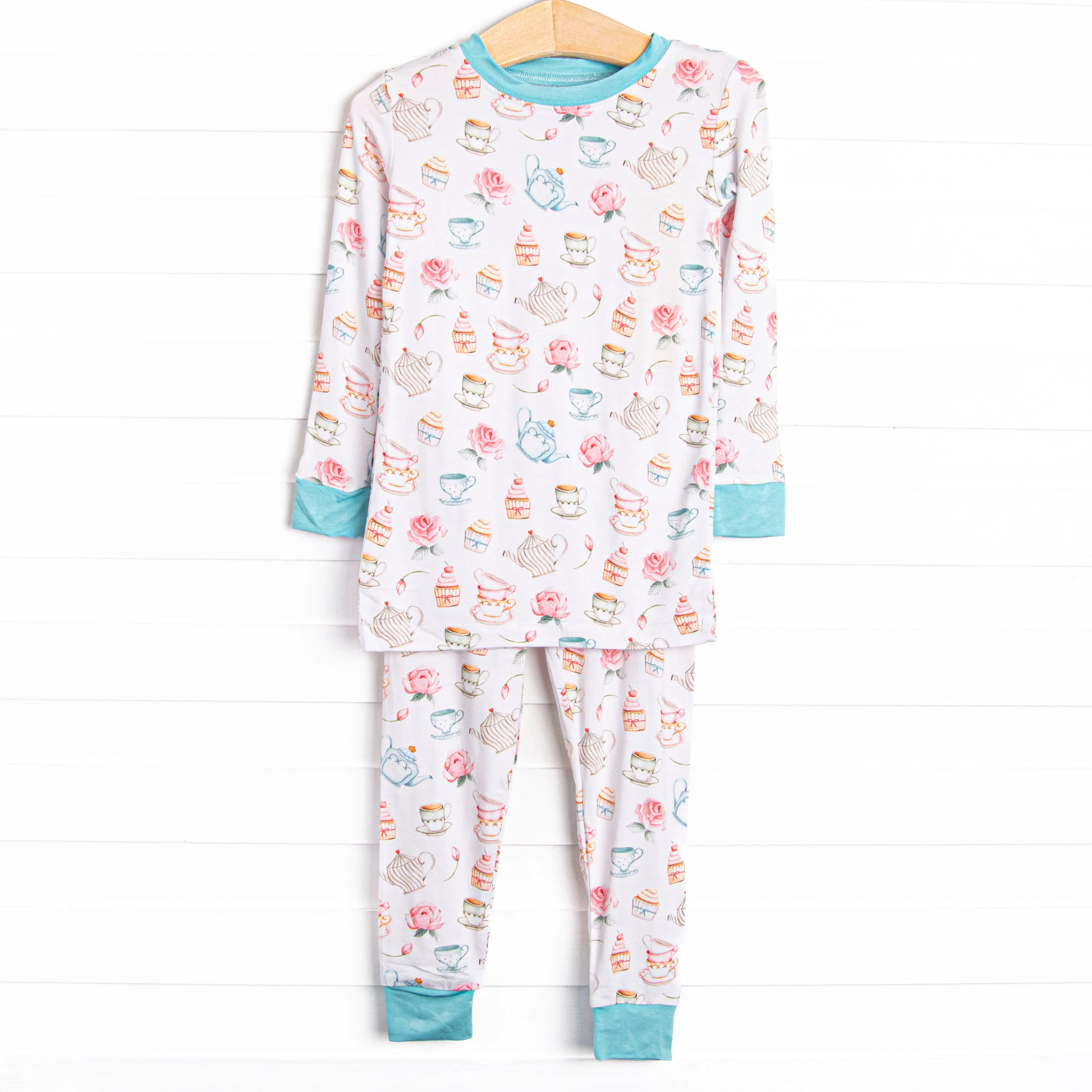 Don't Be Chai Bamboo Pajama Set, Blue