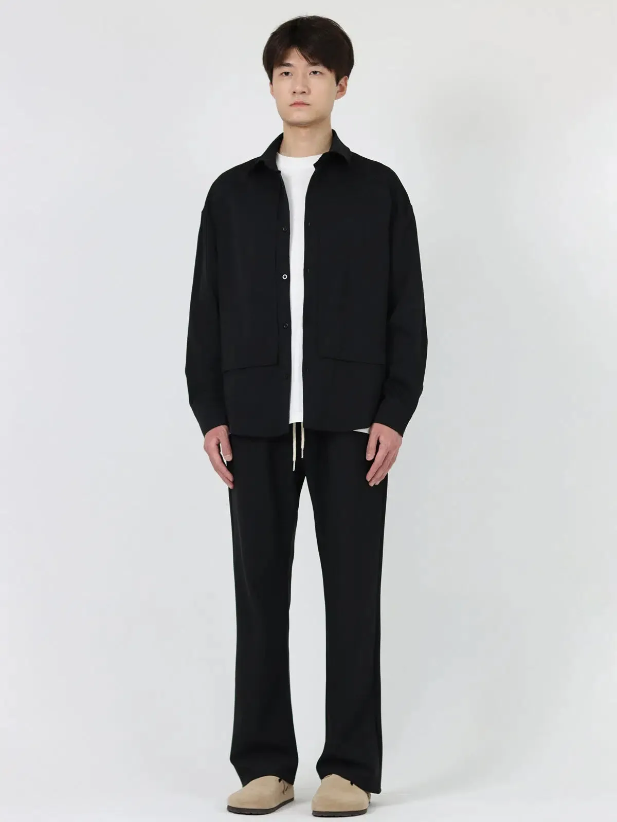 Drape Slimming Drawstring Pants
