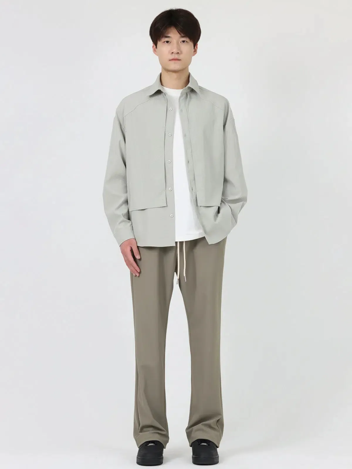 Drape Slimming Drawstring Pants