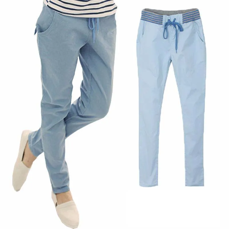 Drawstring & Elastic Waist Pants
