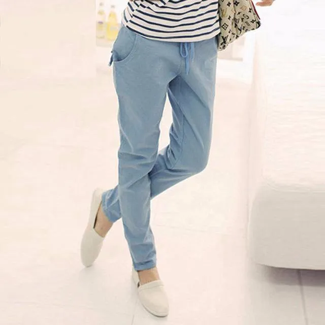 Drawstring & Elastic Waist Pants