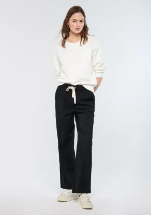 Drawstring Black Pants