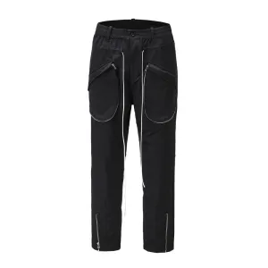 Drawstring Elastic Waist Pants