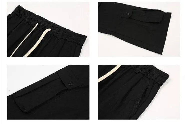 Drawstring Multi Pocket Cargo Pants