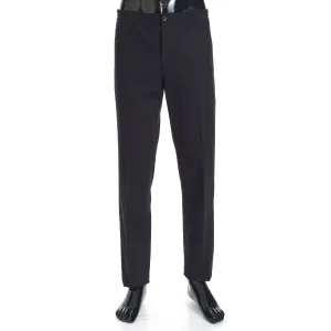 Drawstring Trousers In Black Cotton
