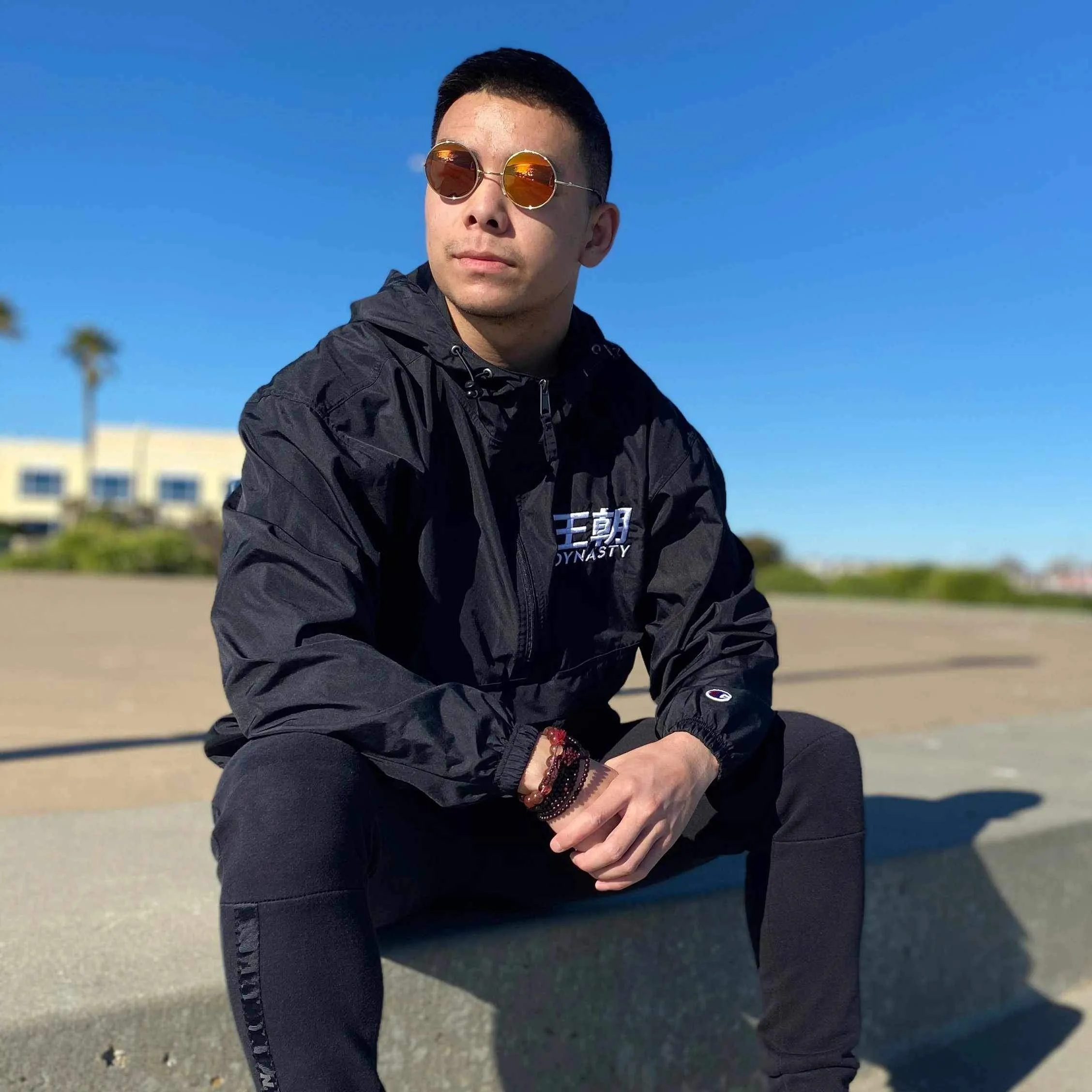 Dynasty Embroidered Champion Windbreaker Jacket