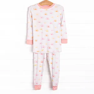 Early Riser Bamboo Pajama Set, Pink