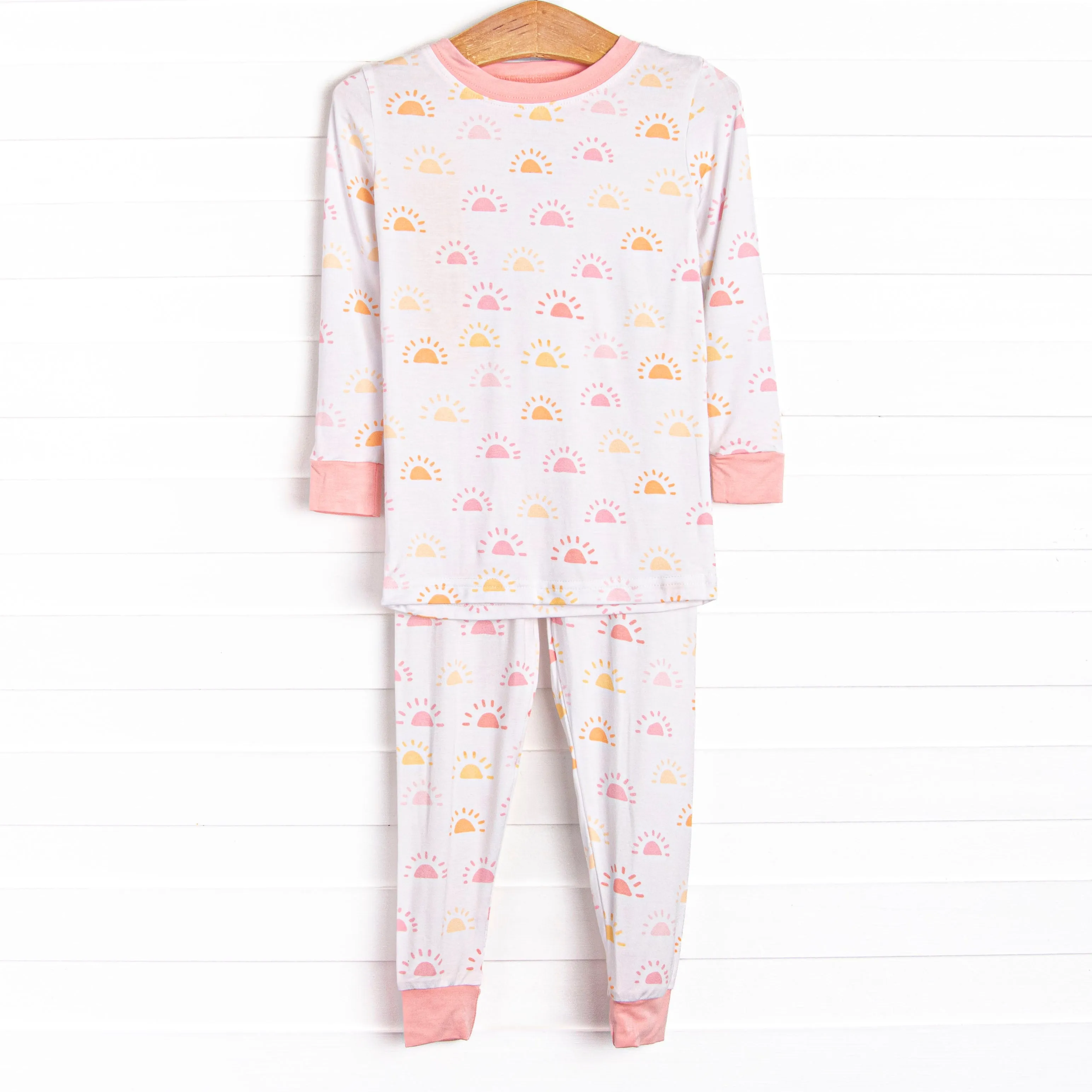 Early Riser Bamboo Pajama Set, Pink