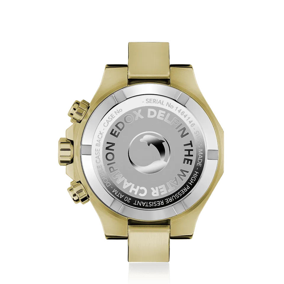 EDOX SWISS MADE 10113-37JM-AID DELFIN THE ORIGINAL CHRONOGRAPH