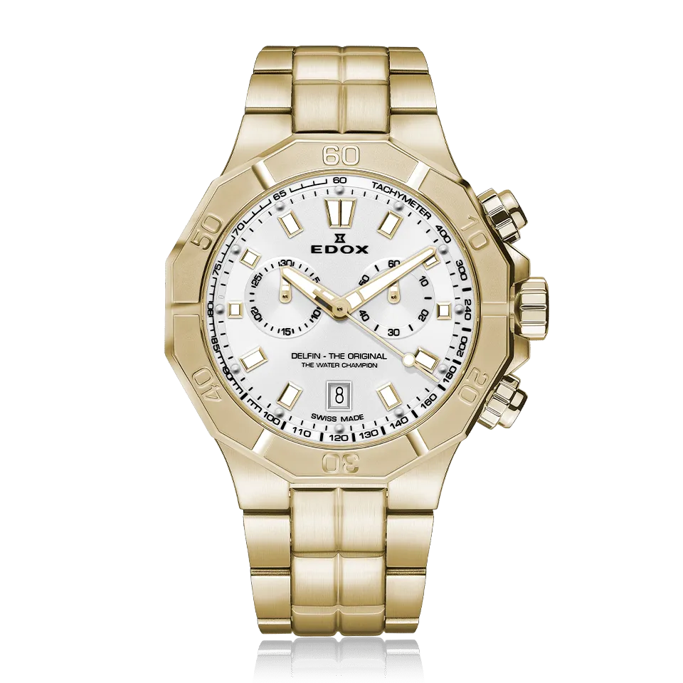 EDOX SWISS MADE 10113-37JM-AID DELFIN THE ORIGINAL CHRONOGRAPH