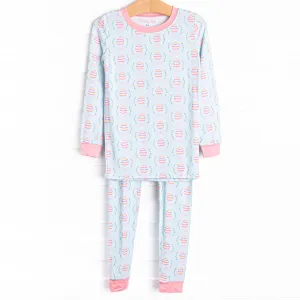 Egg-Stra Special Sunday Bamboo Pajama Set, Green