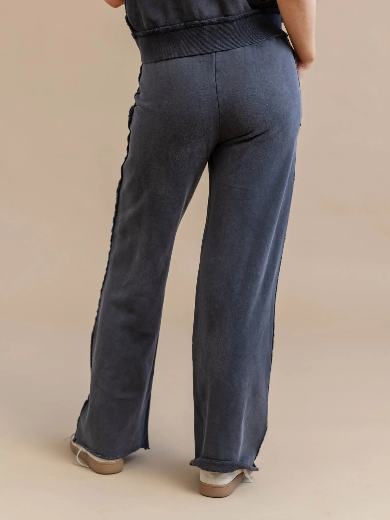 Elan Elastic Waist Straight Leg Pant