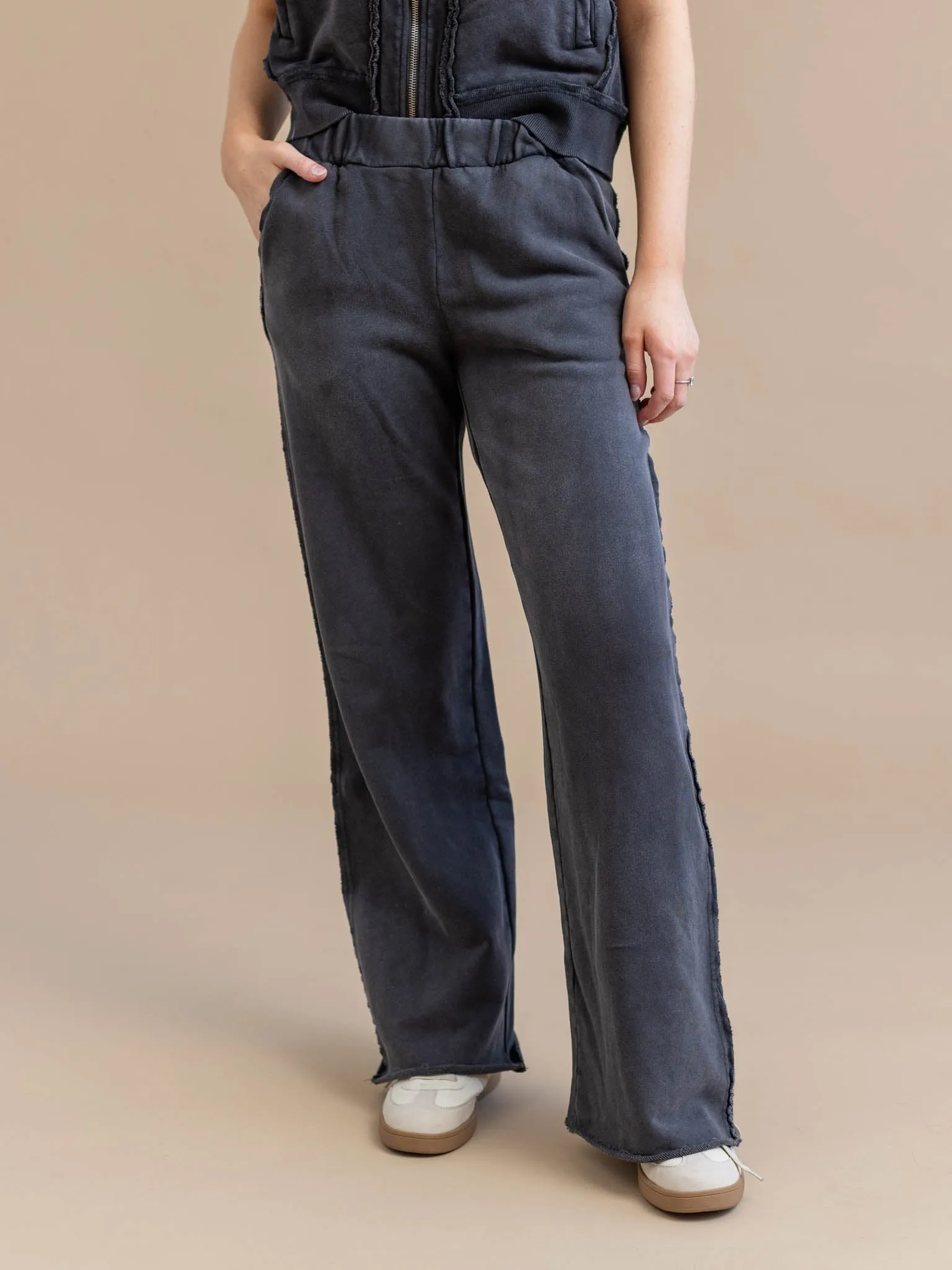Elan Elastic Waist Straight Leg Pant