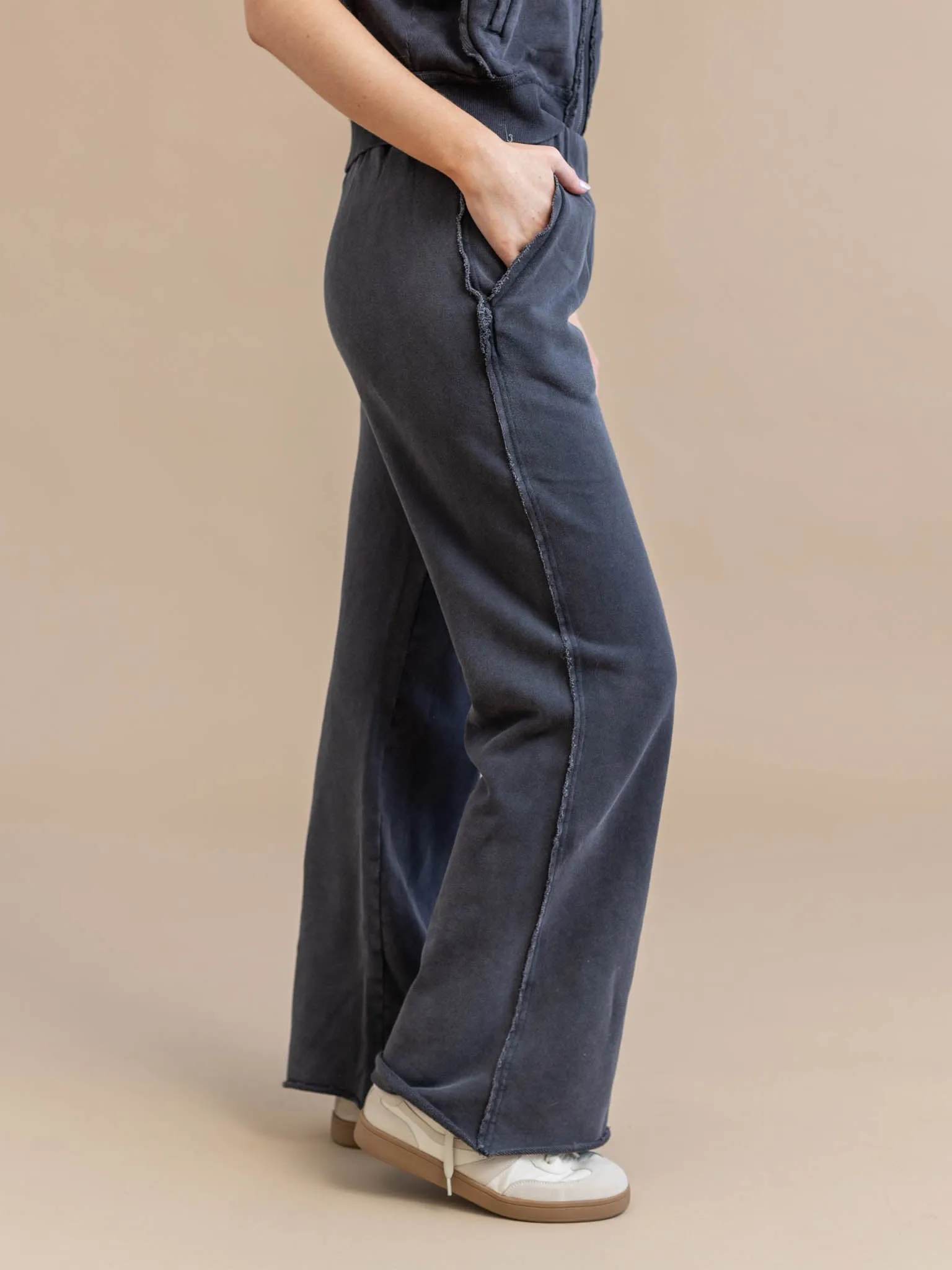 Elan Elastic Waist Straight Leg Pant