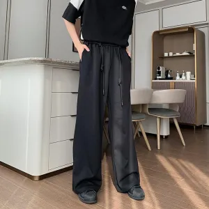 Elastic Waist Drape Mopping Pants
