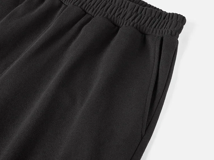 Elastic-Waist Multi-pocket Cargo Pants