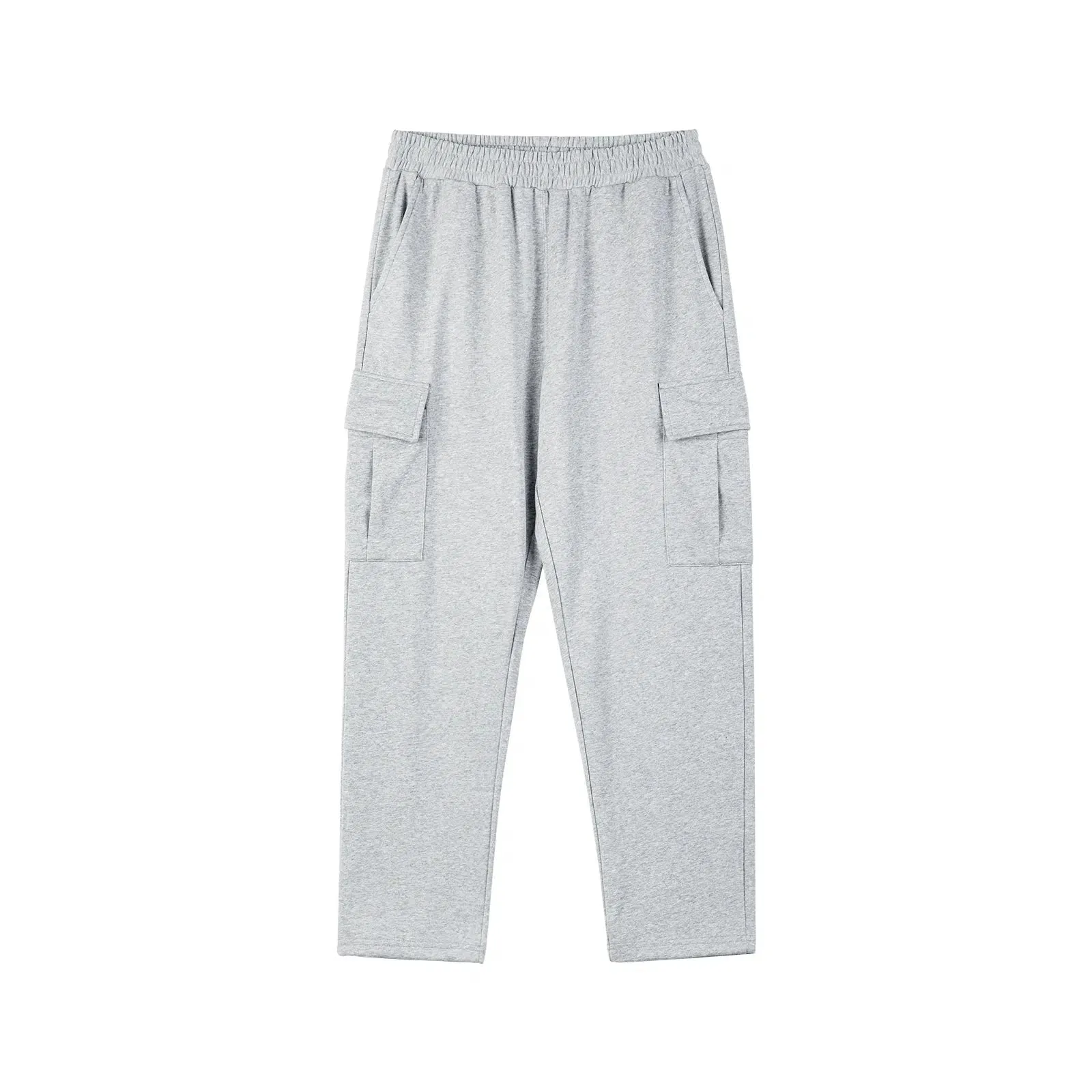 Elastic-Waist Multi-pocket Cargo Pants