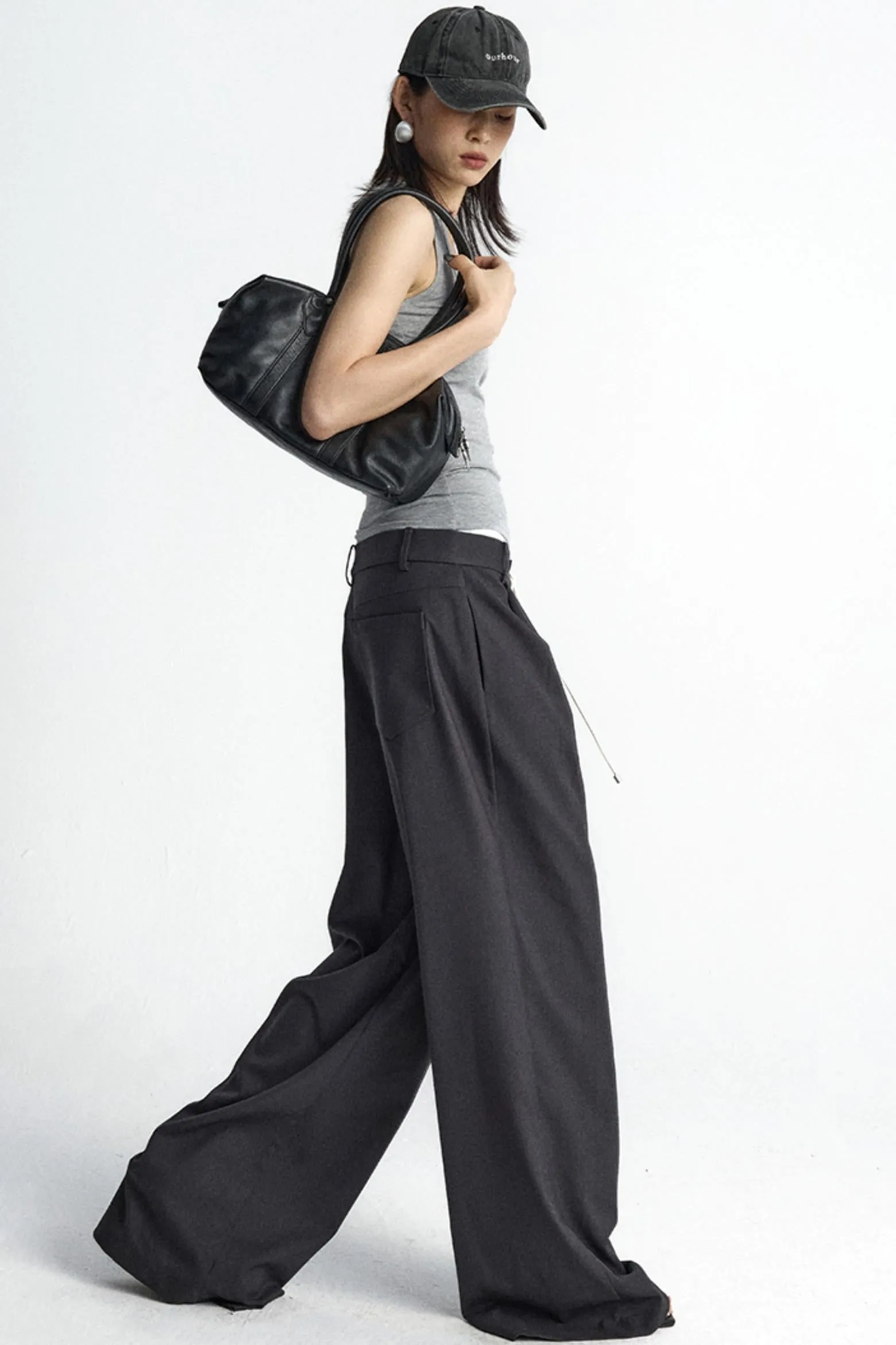 Elastic Waist Western Trousers