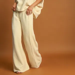 Elastic Waist Wide Leg Pants